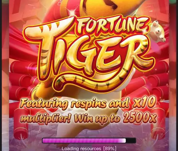 Fortune Tiger PG Soft - tela de carregamento do app oficial do tigrinho